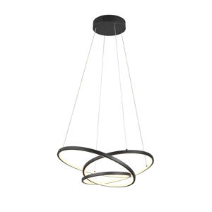 DARVIN - Hanglamp - Zwart mat - incl. 1x SMD 34 W  