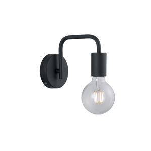 DIALLO - Wandlamp - Zwart mat - excl. 1x E27 6 W
