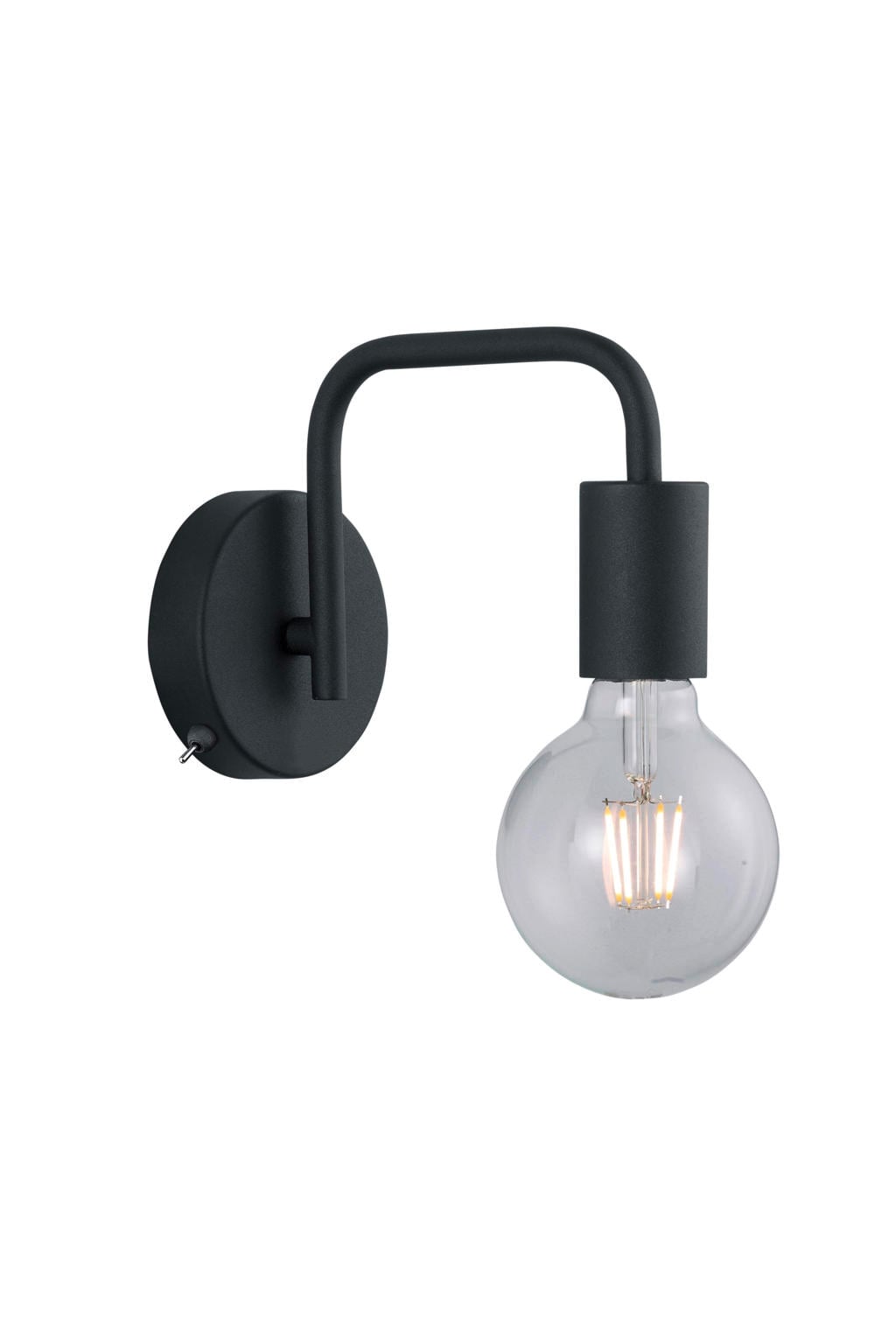 TRIO DIALLO - Wandlamp - Zwart mat - excl. 1x E27 6 W