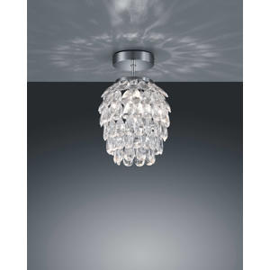 PETTY - Plafondlamp - Chroom - excl. 1x E14 3,5 W