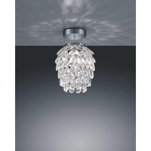 PETTY - Plafondlamp - Chroom - excl. 1x E14 3,5 W