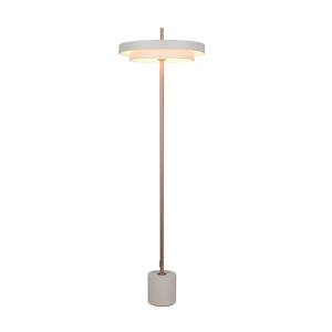 KEATON - Vloerlamp - Grijs warm - incl. 1x SMD 21 W
