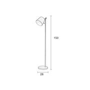 thumbnail: Zuiver Buckle Head vloerlamp wit