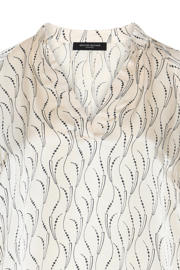 thumbnail: Bruuns Bazaar viscose korte jurk met print - ecru