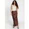 Bruuns Bazaar viscose maxirok - bruin