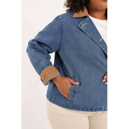 Paprika denim spijkerjas medium blue denim afbeelding