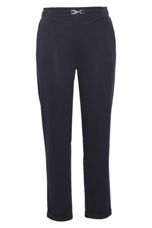 slim regular waist broek blauw