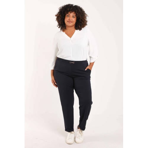 Paprika slim regular waist broek blauw afbeelding