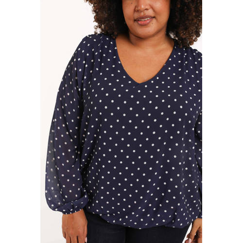 Paprika top met stippen blauw afbeelding