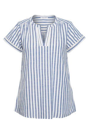 gestreepte top blauw