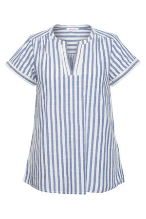 gestreepte top blauw