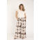 Paprika wide leg regular waist casual broek bruin