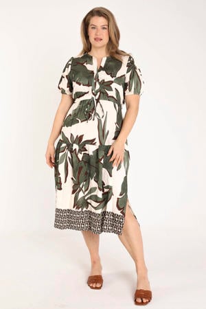 midi jurk kaki