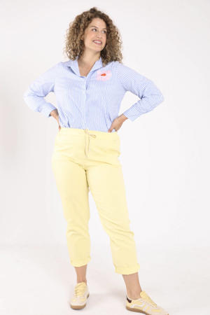 slim fit broek Plus Size - geel