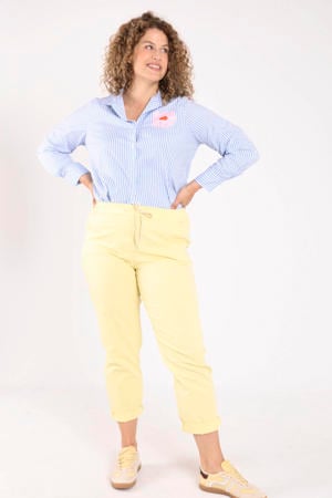 slim fit broek Plus Size - geel