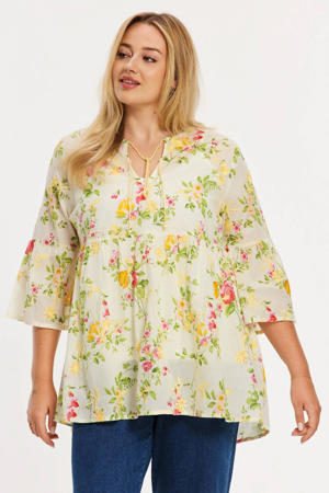 gebloemde tuniek multi
