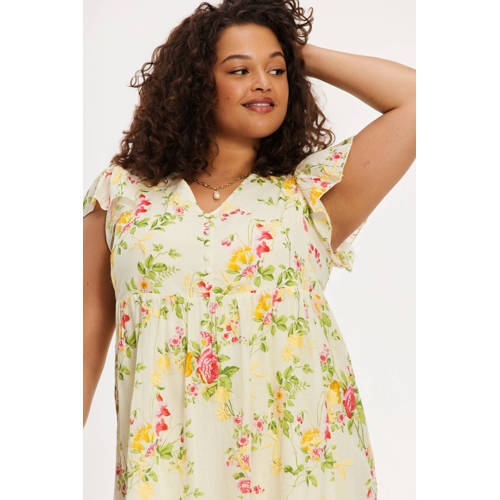 YOEK midi jurk met bloemenprint multi afbeelding