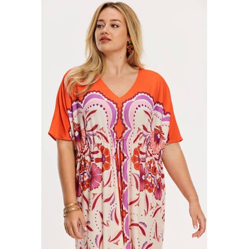 YOEK zomerjurk met all over print multicolor afbeelding