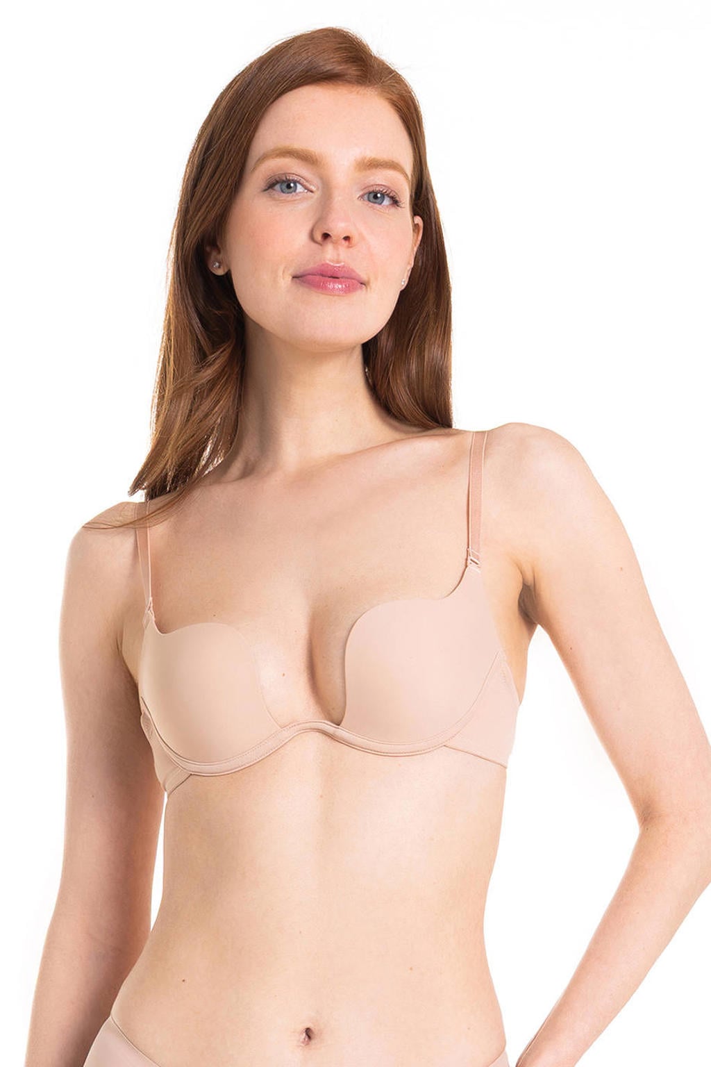 MAGIC Bodyfashion voorgevormde plunge bh - beige