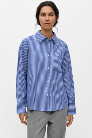 gestreepte blouse blauw