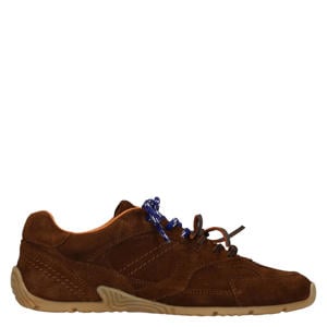 suède sneakers donkerbruin