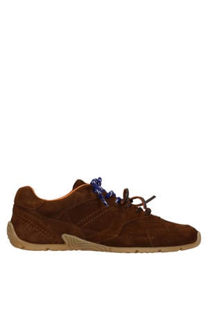 suède sneakers donkerbruin