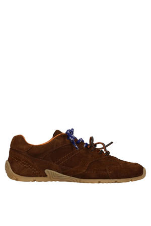 suède sneakers donkerbruin