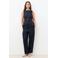 Caroll gilet met linnen marineblauw
