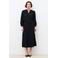 Caroll midi rok broderie zwart