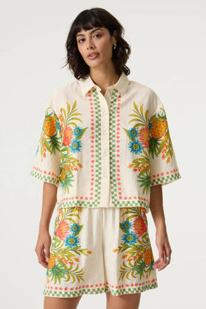 gebloemde blouse multi