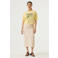 Garcia midi rok broderie beige