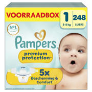 thumbnail: Pampers Premium Protection Maat 1 voorraadbox 248 luiers