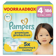 thumbnail: Pampers Premium Protection Maat 4 voorraadbox 186 luiers