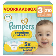 thumbnail: Pampers Premium Protection Maat 3 voorraadbox 210 luiers
