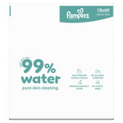 thumbnail: Pampers 99% Water Baby Wipes  - 18 x 60 stuks