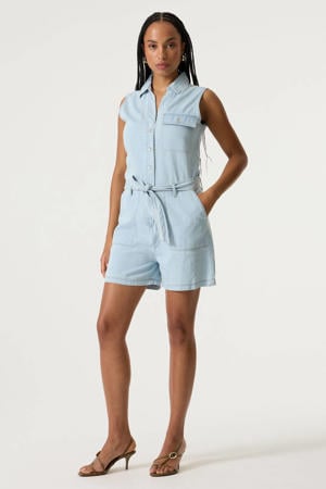 denim playsuit - lichtblauw