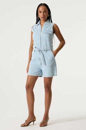 denim playsuit - lichtblauw