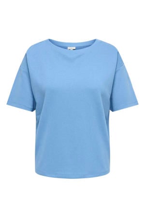 T-shirt met backprint blauw