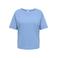 ONLY CARMAKOMA T-shirt met backprint blauw