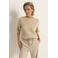 Claudia Sträter trui met linnen beige gebreid