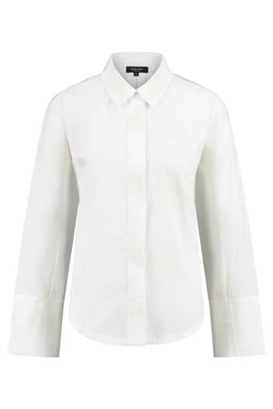 blouse met borduursel crème