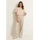 Claudia Sträter wide leg regular waist broek ecru