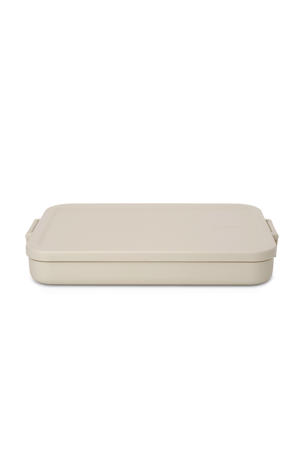 Make & Take lunchbox - Plat - Kunststof - Soft Beige