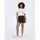 ONLY skinny high waist casual short dark blue denim