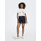 ONLY skinny high waist casual short dark blue denim