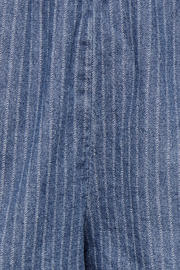thumbnail: ONLY high waist casual short met krijtstreep medium blue denim
