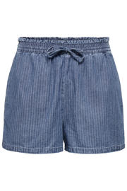 thumbnail: ONLY high waist casual short met krijtstreep medium blue denim