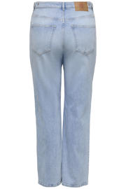 thumbnail: ONLY CARMAKOMA Cartokyo Hw Straight Jeans Dnm Nov high waist straight leg jeans light blue denim