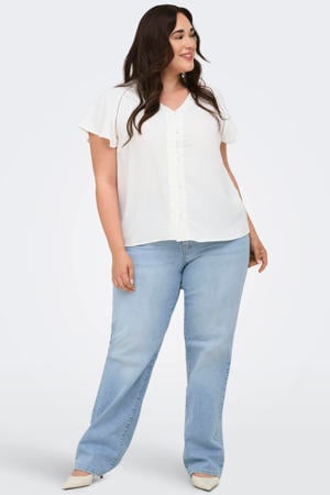 Cartokyo Hw Straight Jeans Dnm Nov high waist straight leg jeans light blue denim