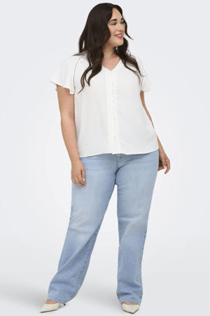 Cartokyo Hw Straight Jeans Dnm Nov high waist straight leg jeans light blue denim
